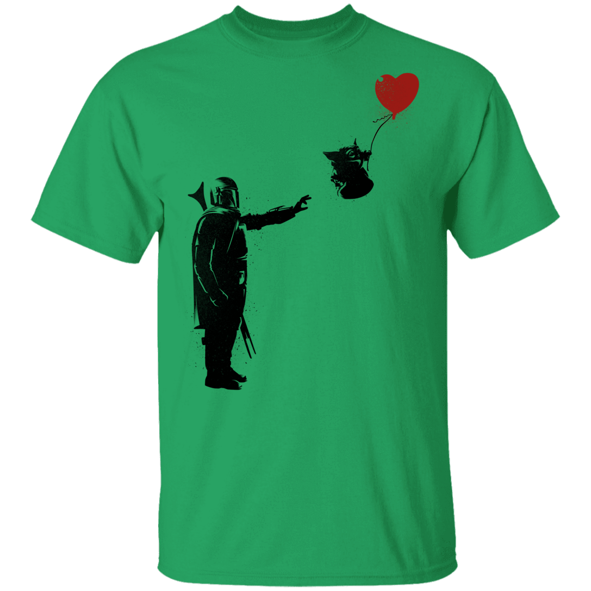 T-Shirts Irish Green / YXS Banksy Baby Yoda Youth T-Shirt