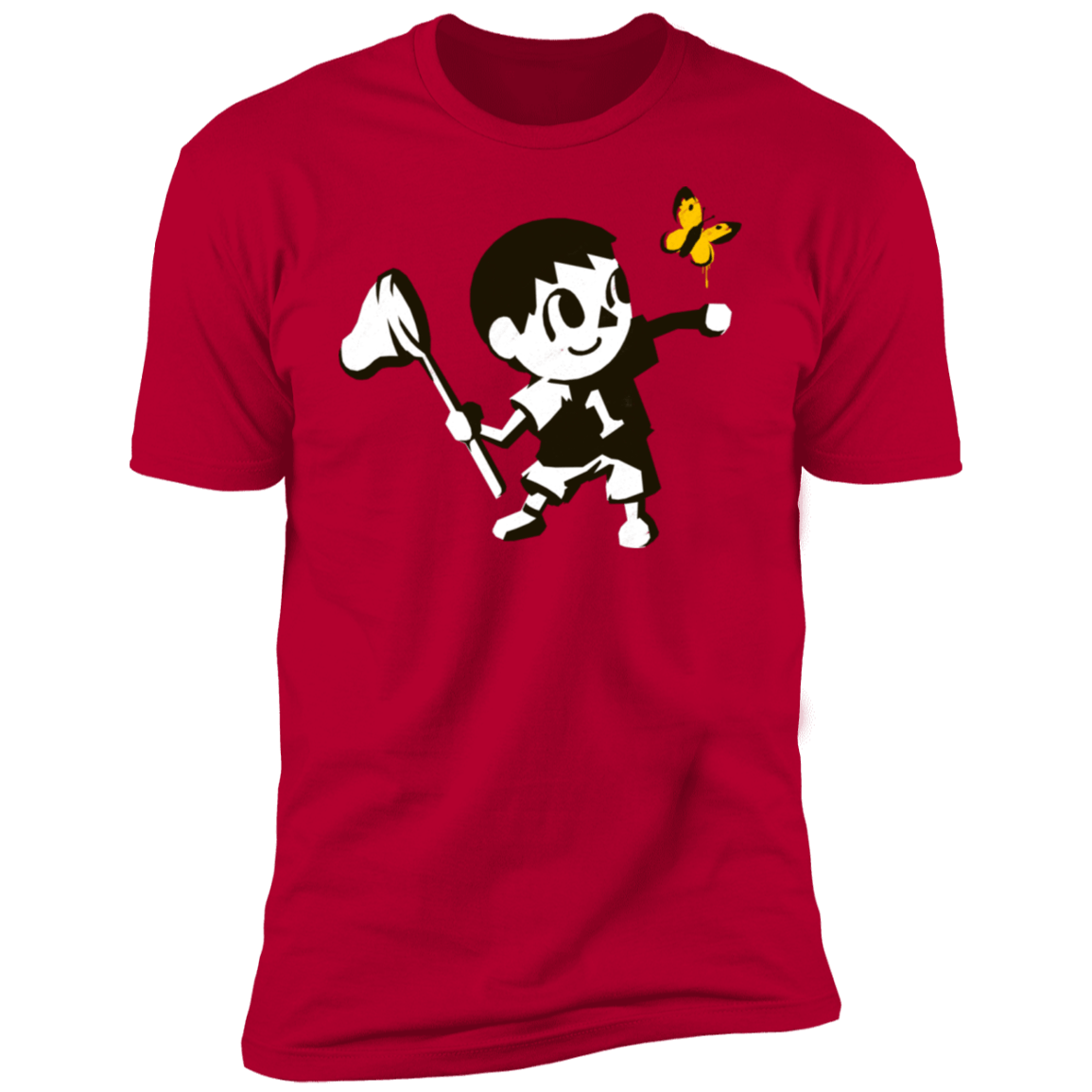 T-Shirts Red / S Banksy Crossing Men's Premium T-Shirt