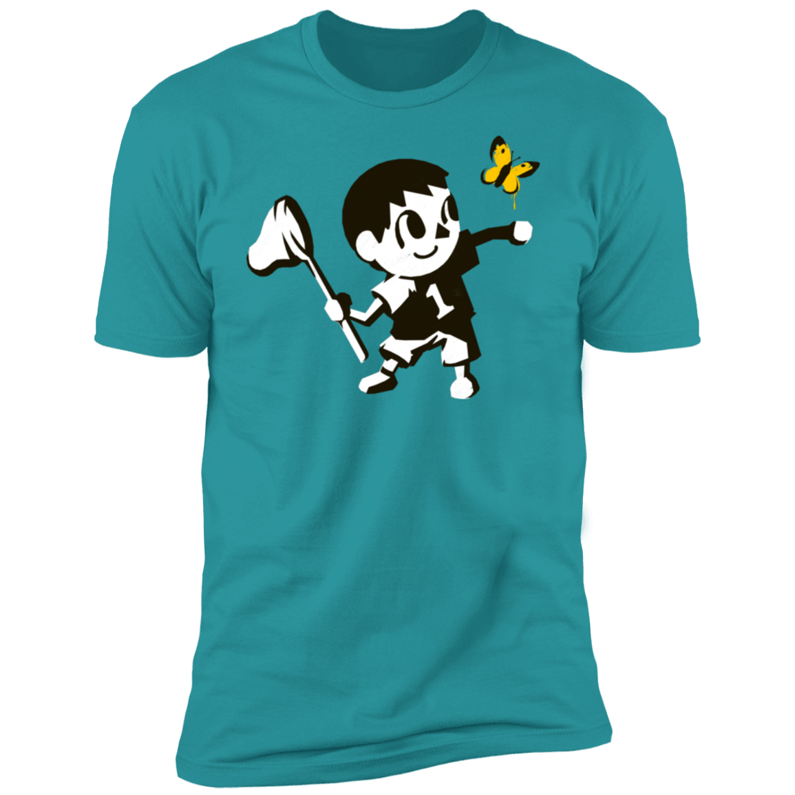 T-Shirts Tahiti Blue / S Banksy Crossing Men's Premium T-Shirt