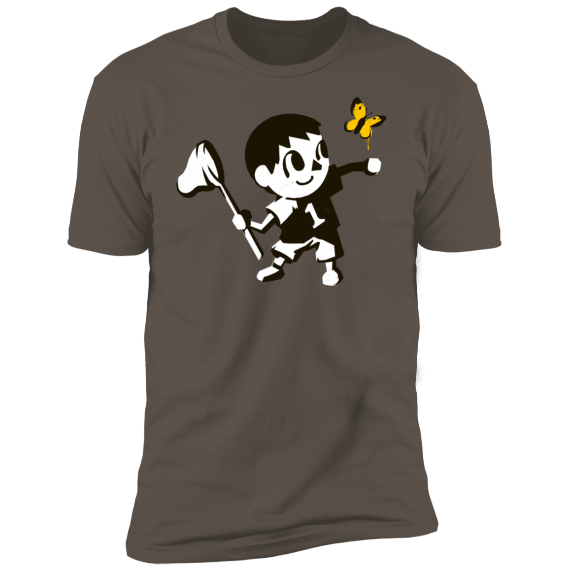 T-Shirts Warm Grey / S Banksy Crossing Men's Premium T-Shirt