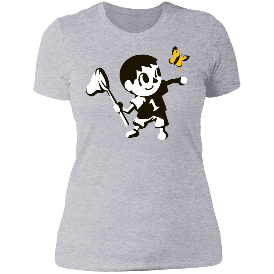 T-Shirts Heather Grey / S Banksy Crossing Women's Premium T-Shirt