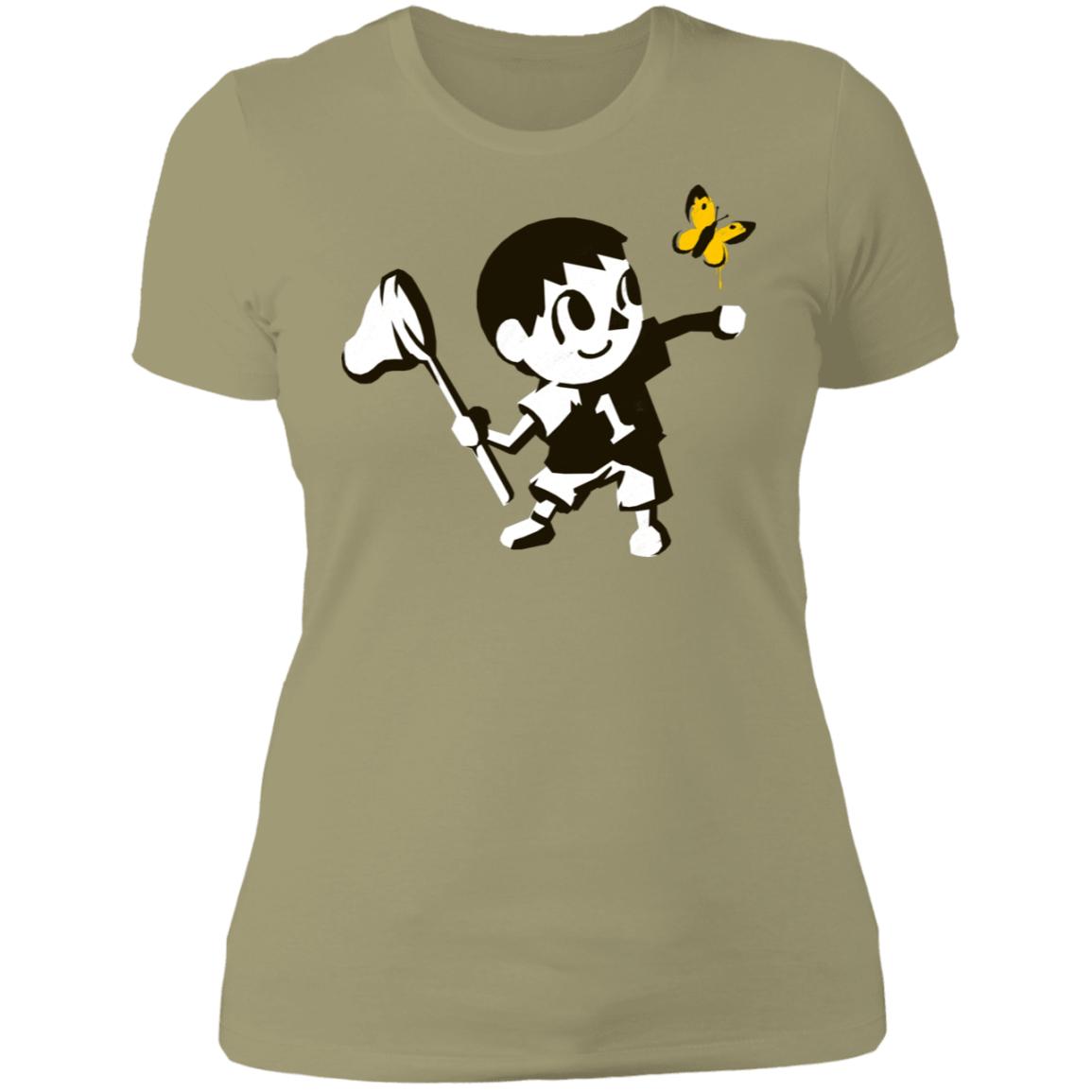 T-Shirts Light Olive / S Banksy Crossing Women's Premium T-Shirt