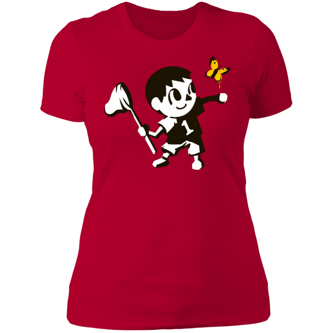 T-Shirts Red / S Banksy Crossing Women's Premium T-Shirt