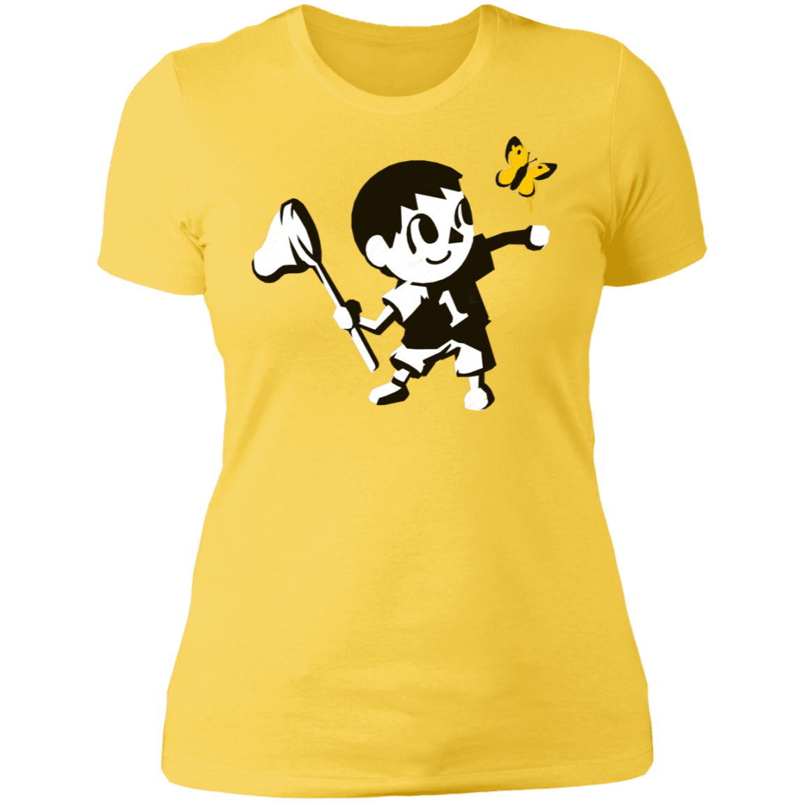 T-Shirts Vibrant Yellow / S Banksy Crossing Women's Premium T-Shirt