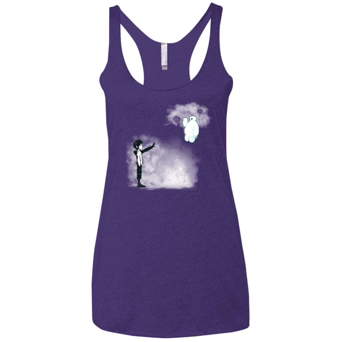 T-Shirts Purple / X-Small Banksy Max Women's Triblend Racerback Tank