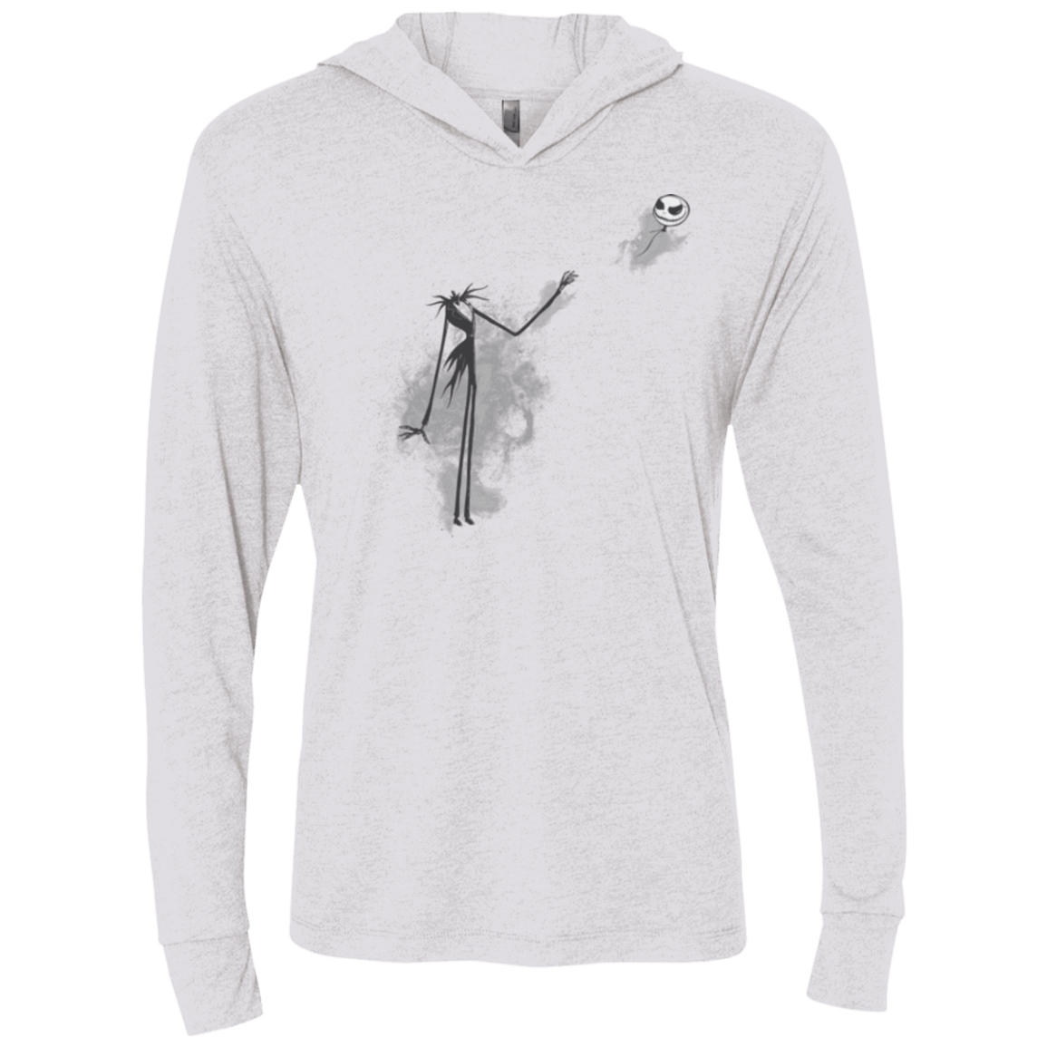 T-Shirts Heather White / X-Small BANKSY NIGHTMARE Triblend Long Sleeve Hoodie Tee