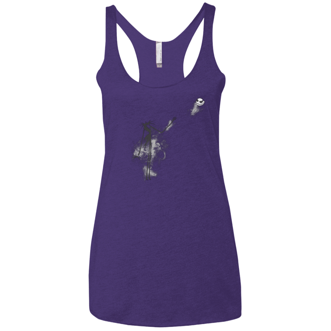 T-Shirts Purple / X-Small BANKSY NIGHTMARE Women's Triblend Racerback Tank