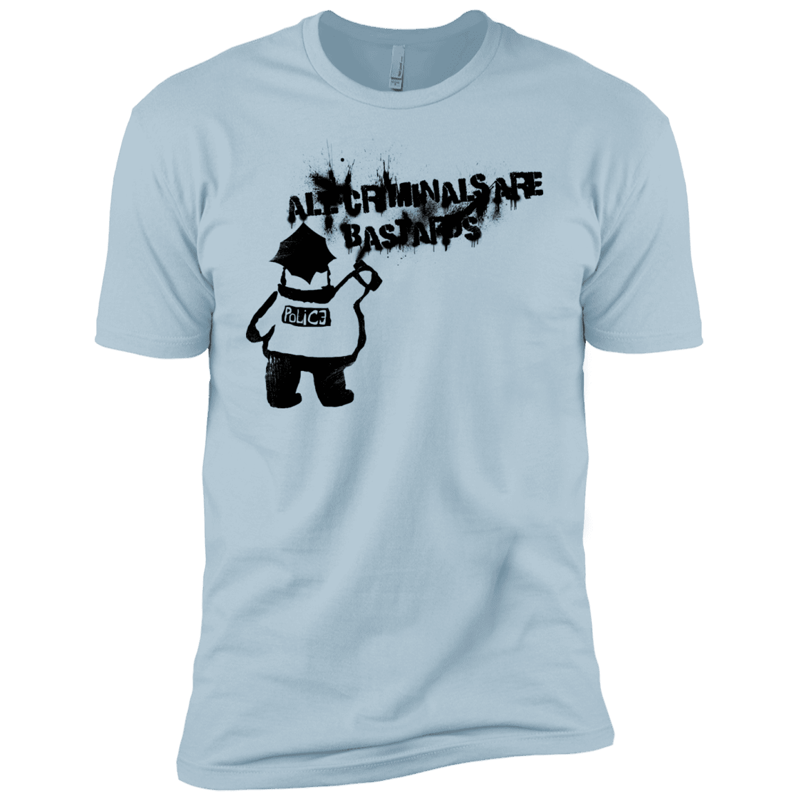 T-Shirts Light Blue / YXS Banksy Police Boys Premium T-Shirt