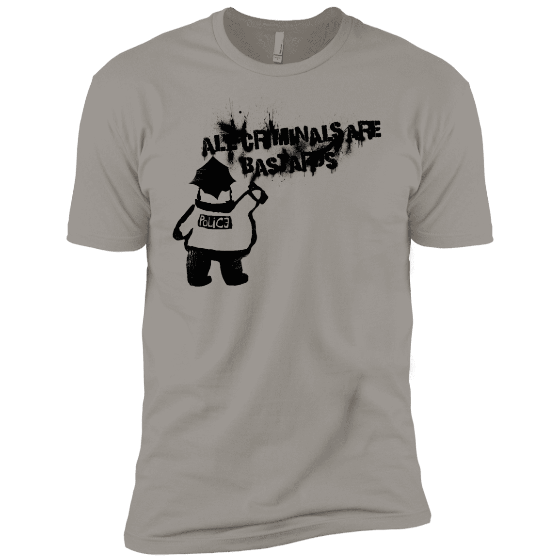 T-Shirts Light Grey / YXS Banksy Police Boys Premium T-Shirt
