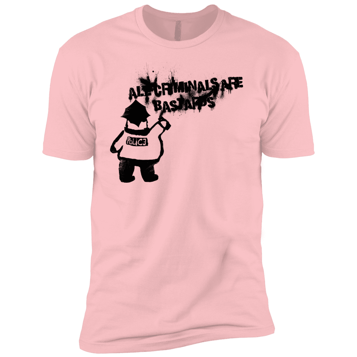 T-Shirts Light Pink / YXS Banksy Police Boys Premium T-Shirt