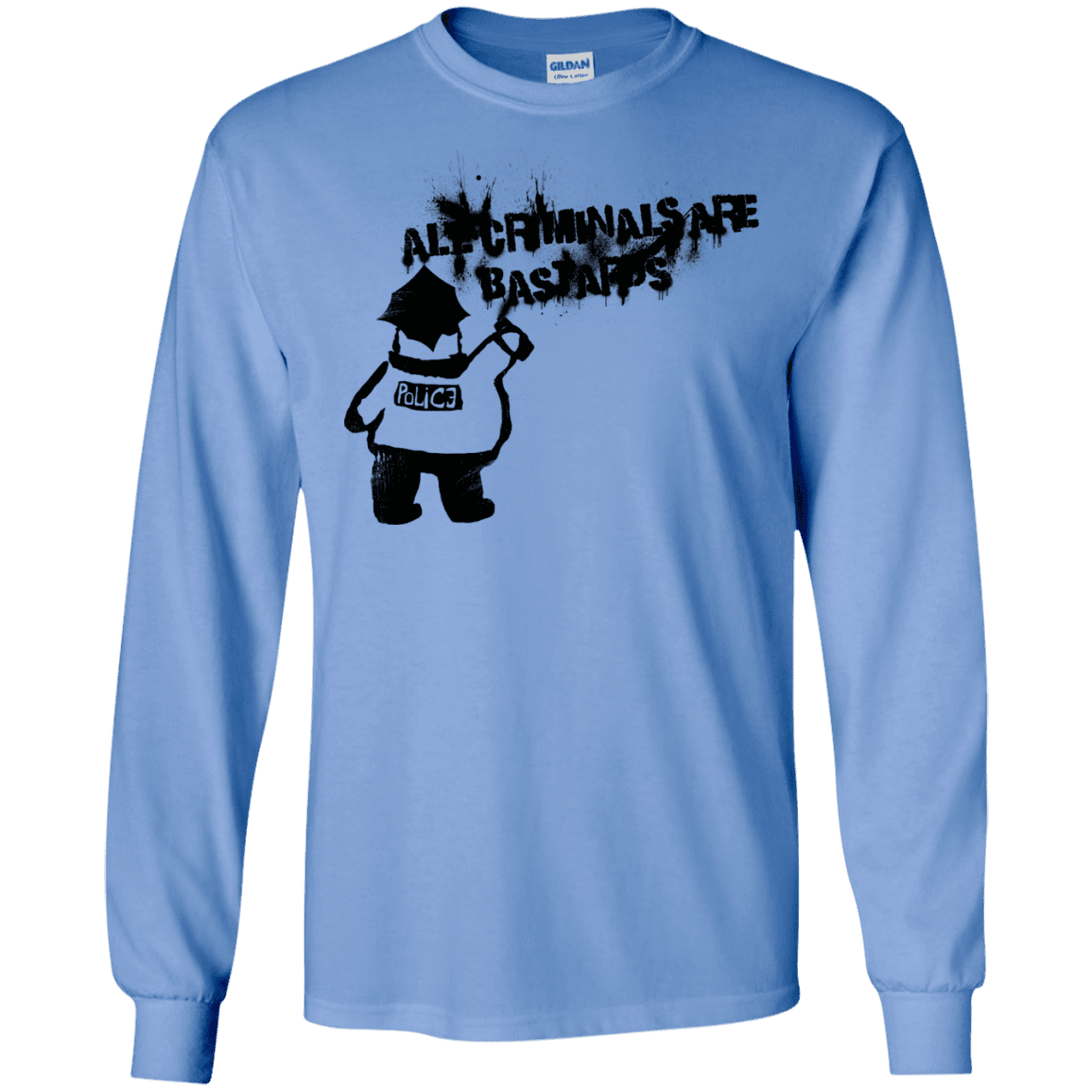 T-Shirts Carolina Blue / S Banksy Police Men's Long Sleeve T-Shirt