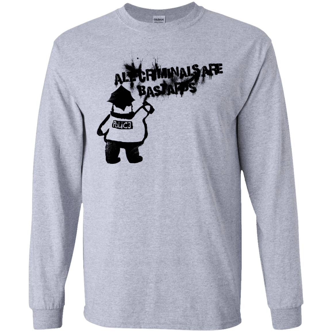 T-Shirts Sport Grey / S Banksy Police Men's Long Sleeve T-Shirt
