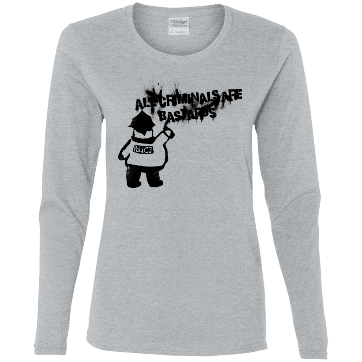 T-Shirts Sport Grey / S Banksy Police Women's Long Sleeve T-Shirt