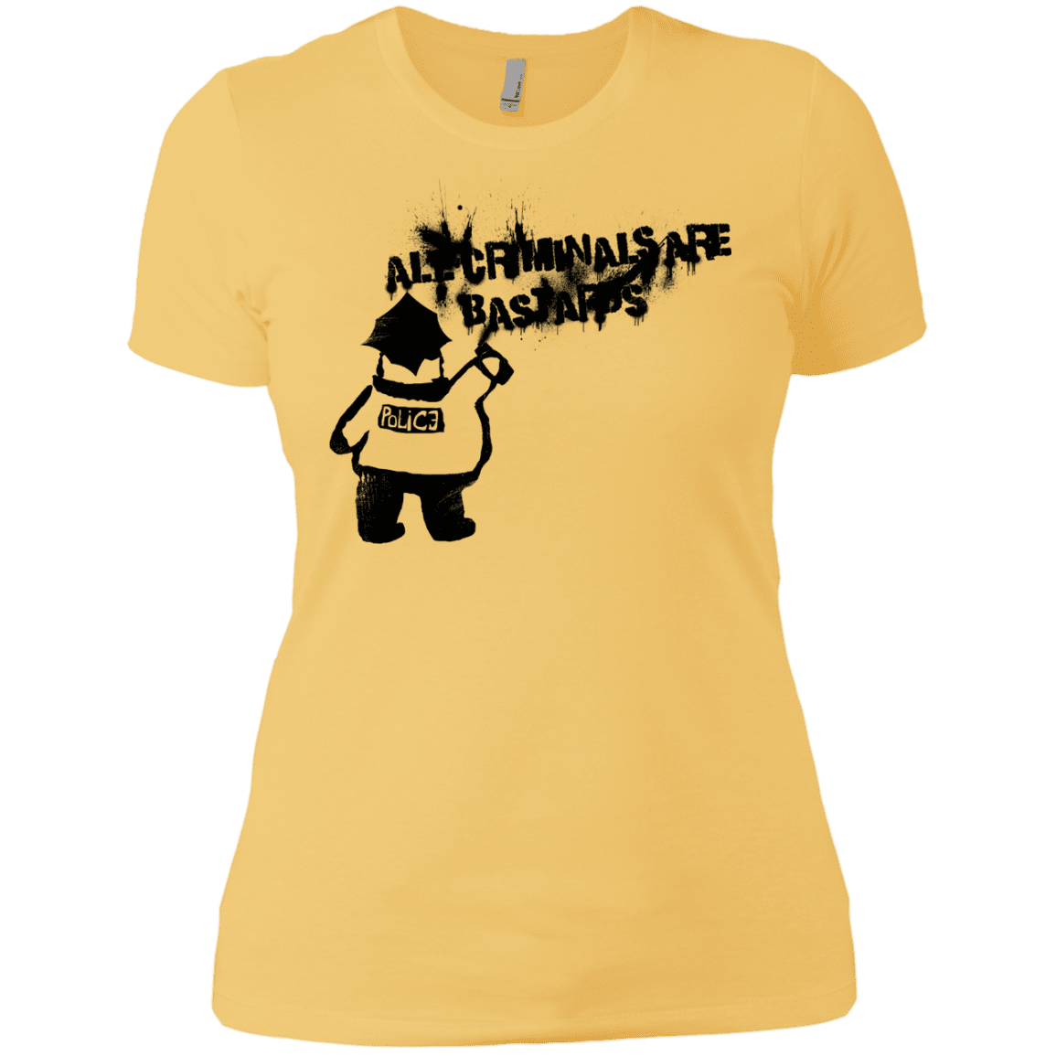 T-Shirts Banana Cream/ / X-Small Banksy Police Women's Premium T-Shirt