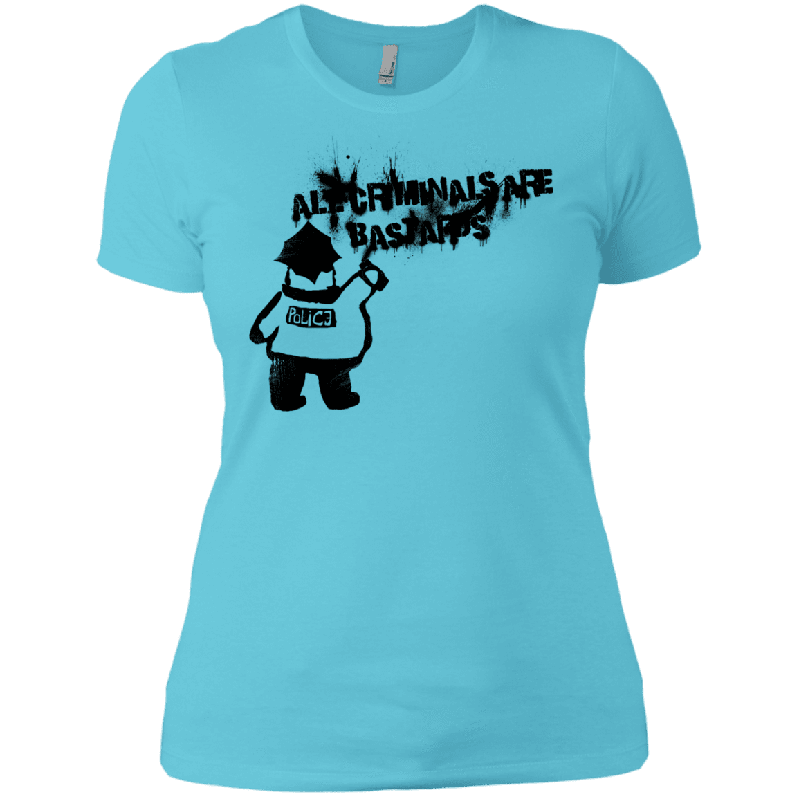 T-Shirts Cancun / X-Small Banksy Police Women's Premium T-Shirt