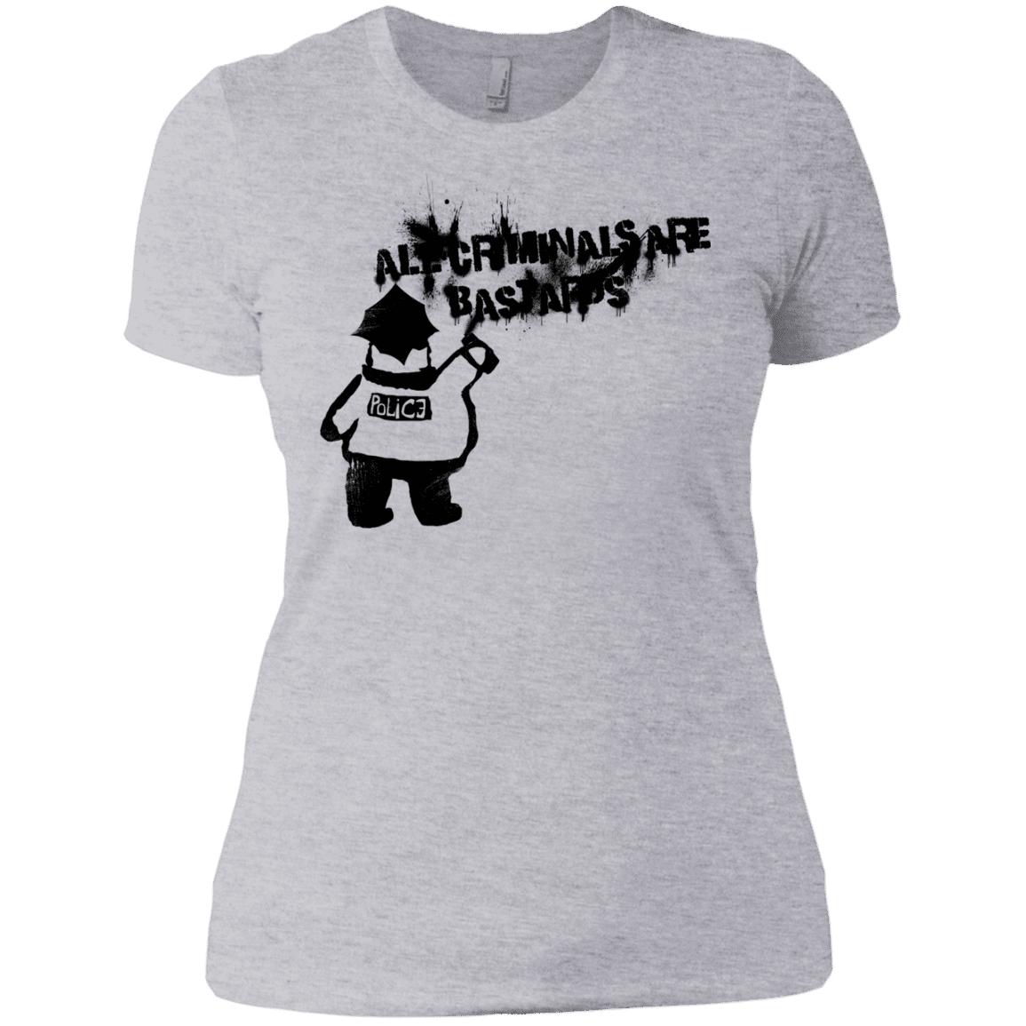T-Shirts Heather Grey / X-Small Banksy Police Women's Premium T-Shirt