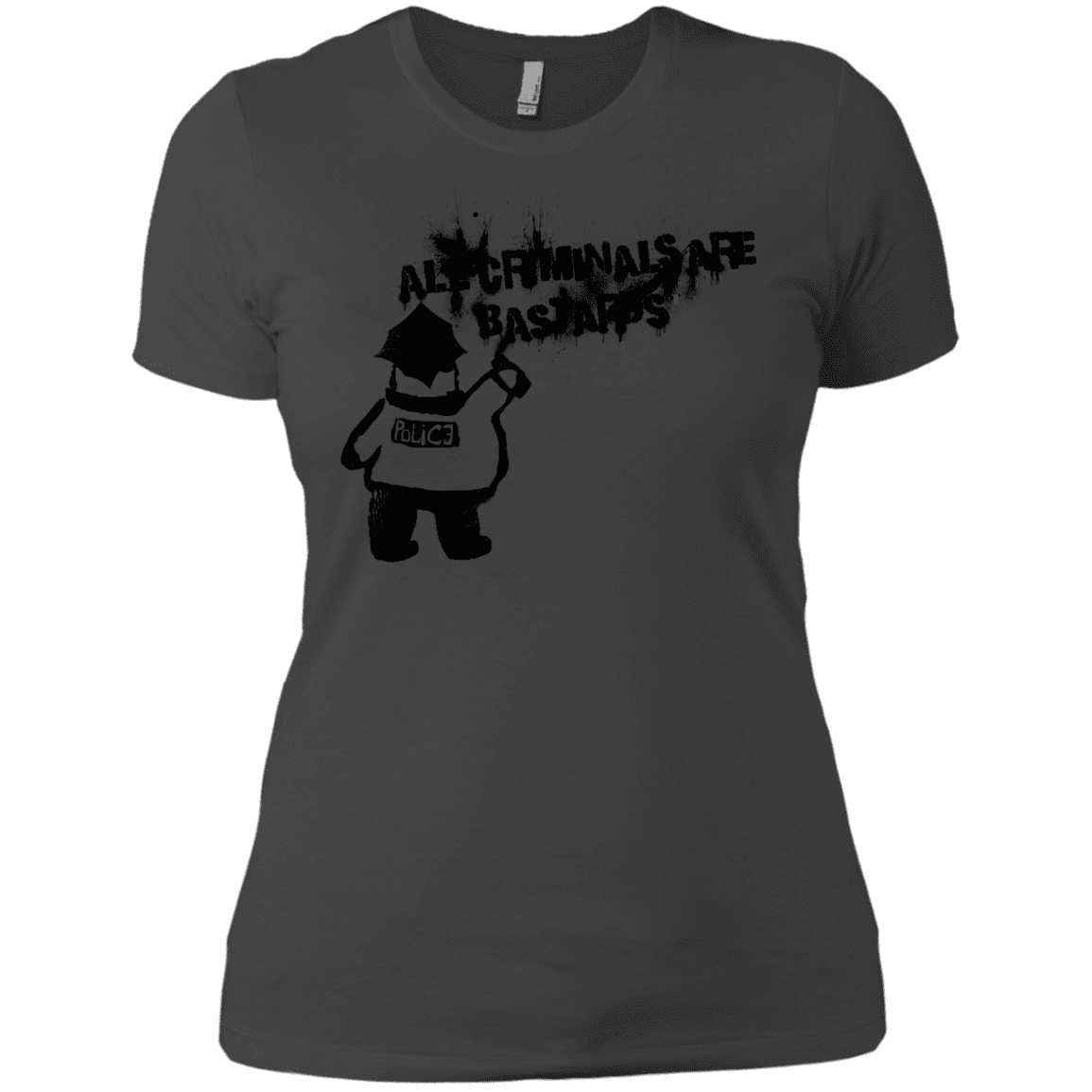 T-Shirts Heavy Metal / X-Small Banksy Police Women's Premium T-Shirt