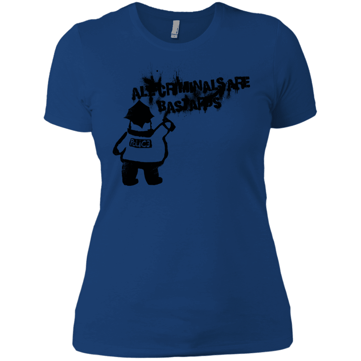 T-Shirts Royal / X-Small Banksy Police Women's Premium T-Shirt