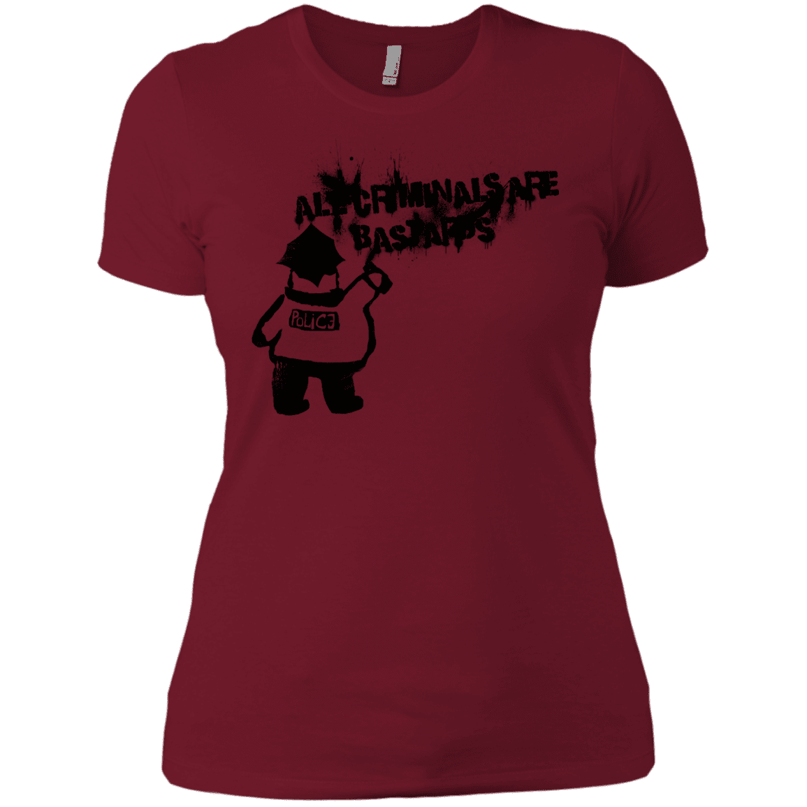 T-Shirts Scarlet / X-Small Banksy Police Women's Premium T-Shirt