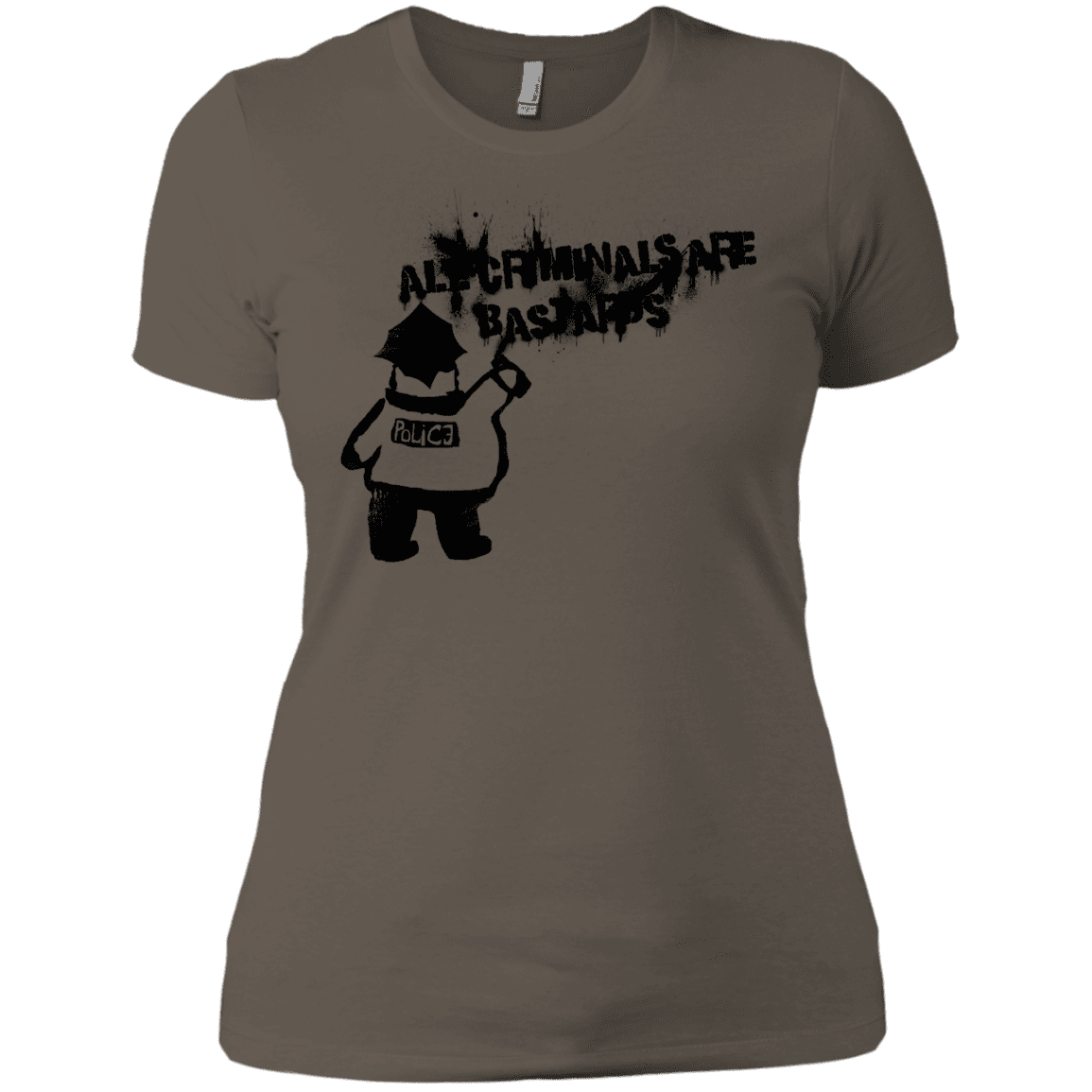 T-Shirts Warm Grey / X-Small Banksy Police Women's Premium T-Shirt