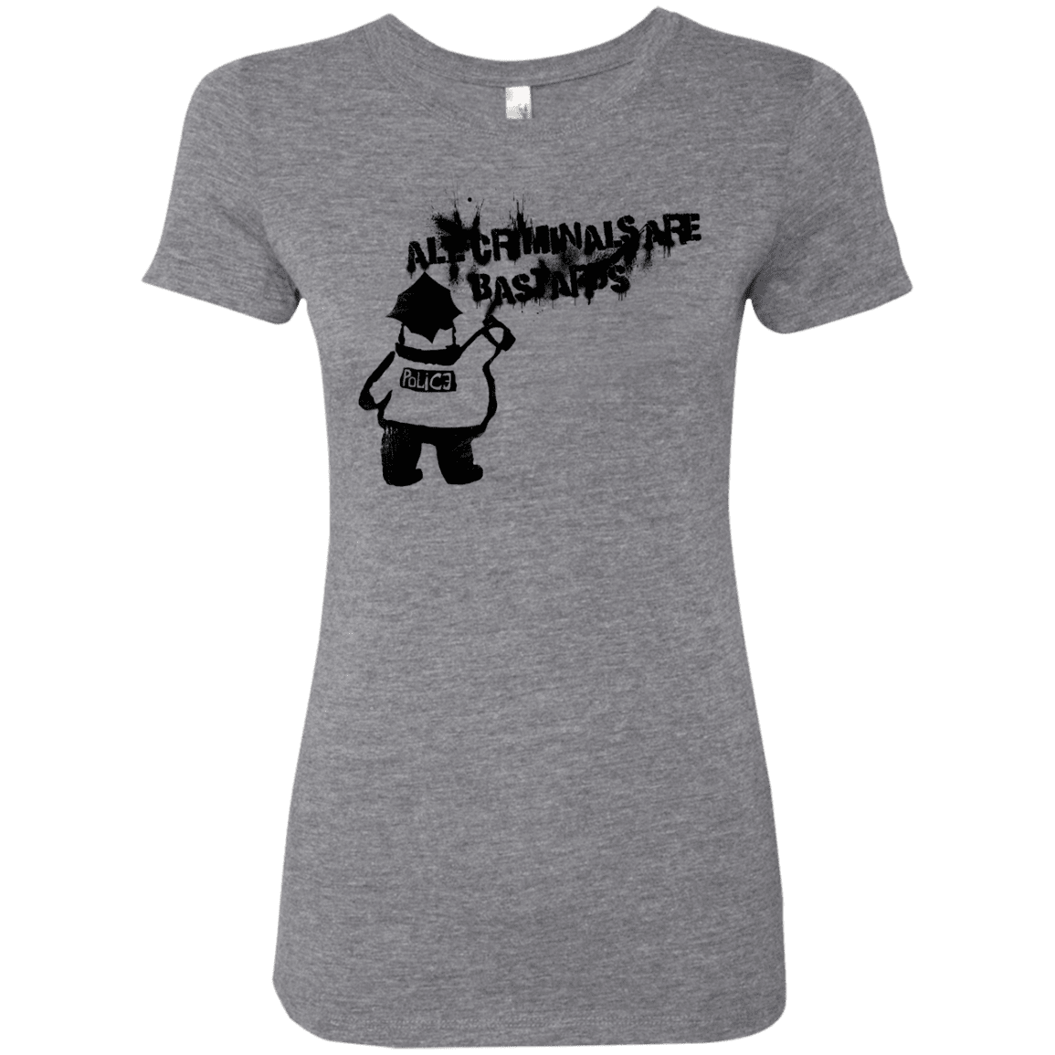 T-Shirts Premium Heather / S Banksy Police Women's Triblend T-Shirt