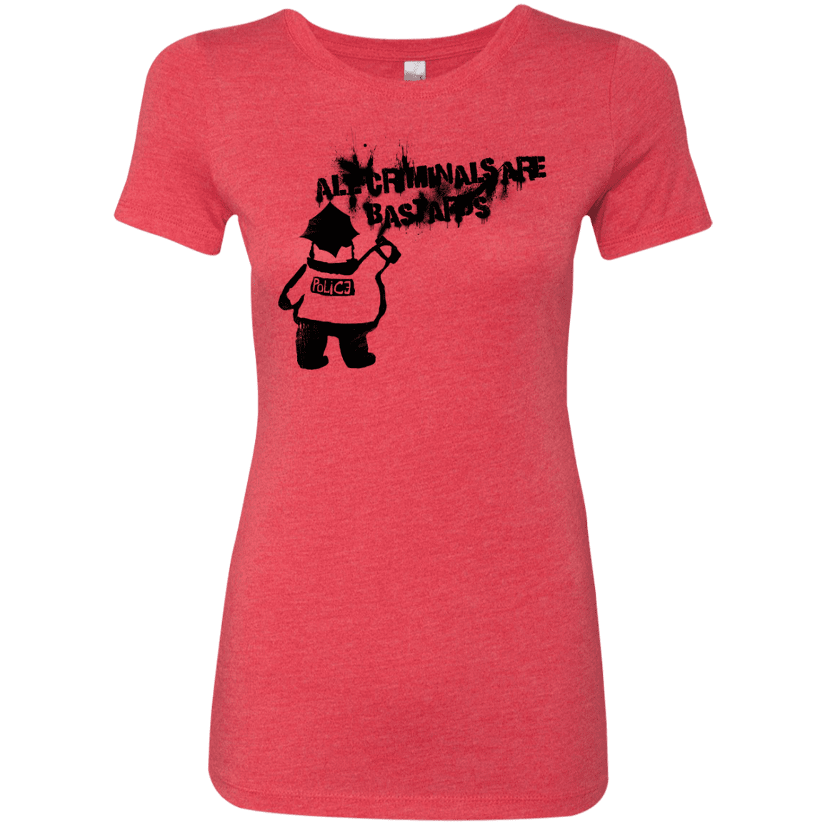T-Shirts Vintage Red / S Banksy Police Women's Triblend T-Shirt