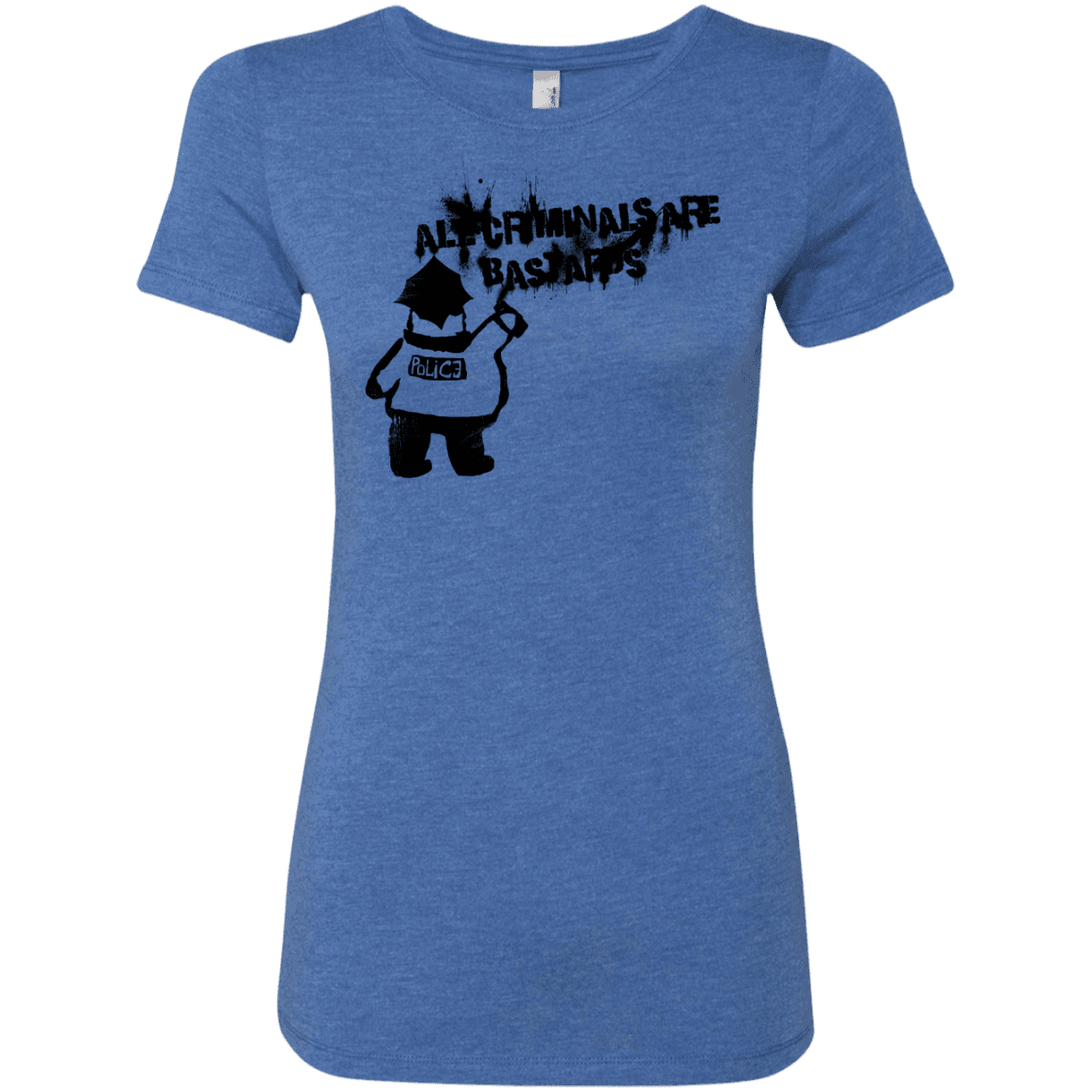T-Shirts Vintage Royal / S Banksy Police Women's Triblend T-Shirt