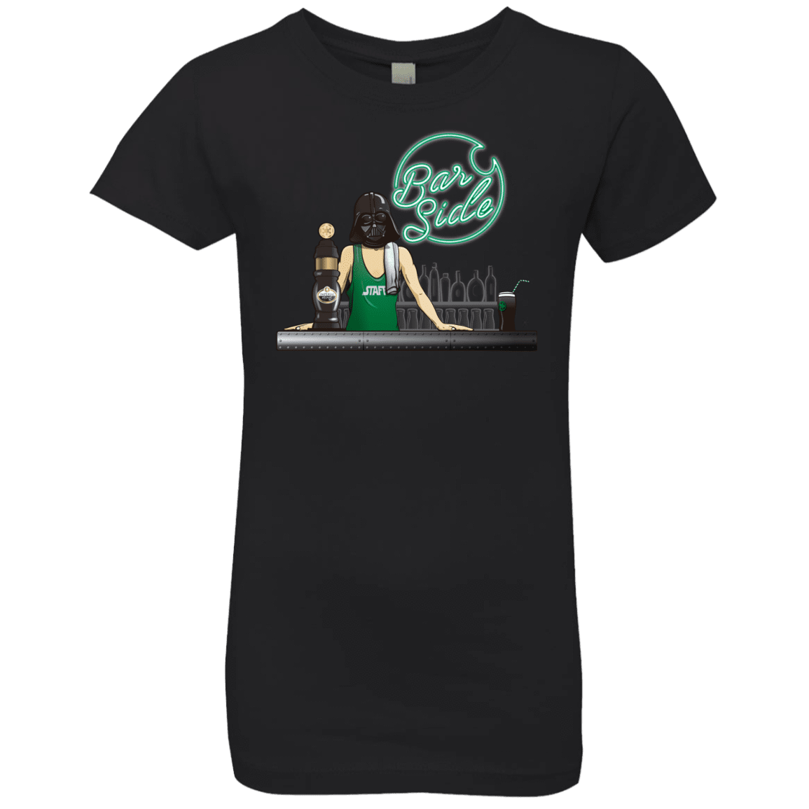 T-Shirts Black / YXS Bar side Girls Premium T-Shirt