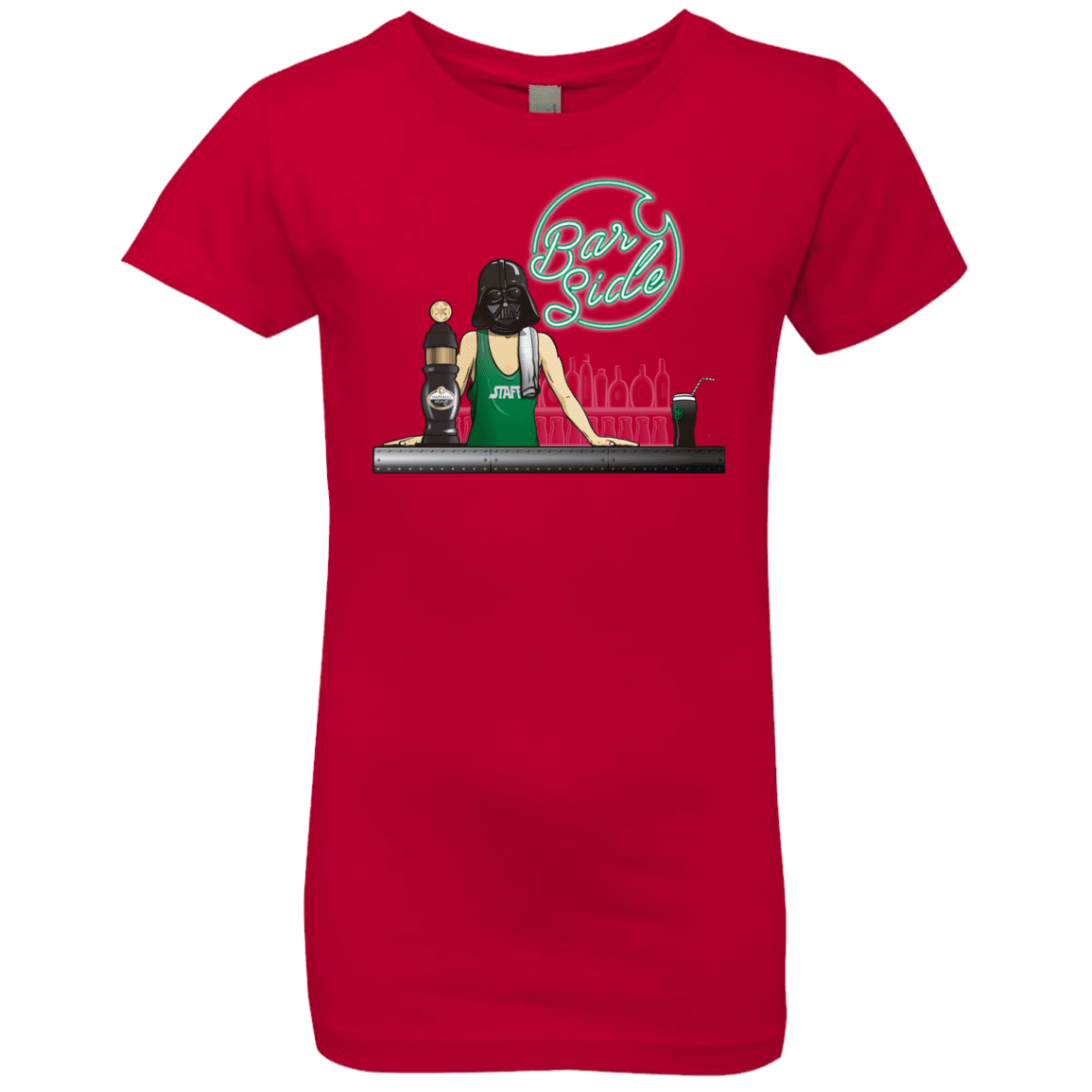 T-Shirts Red / YXS Bar side Girls Premium T-Shirt