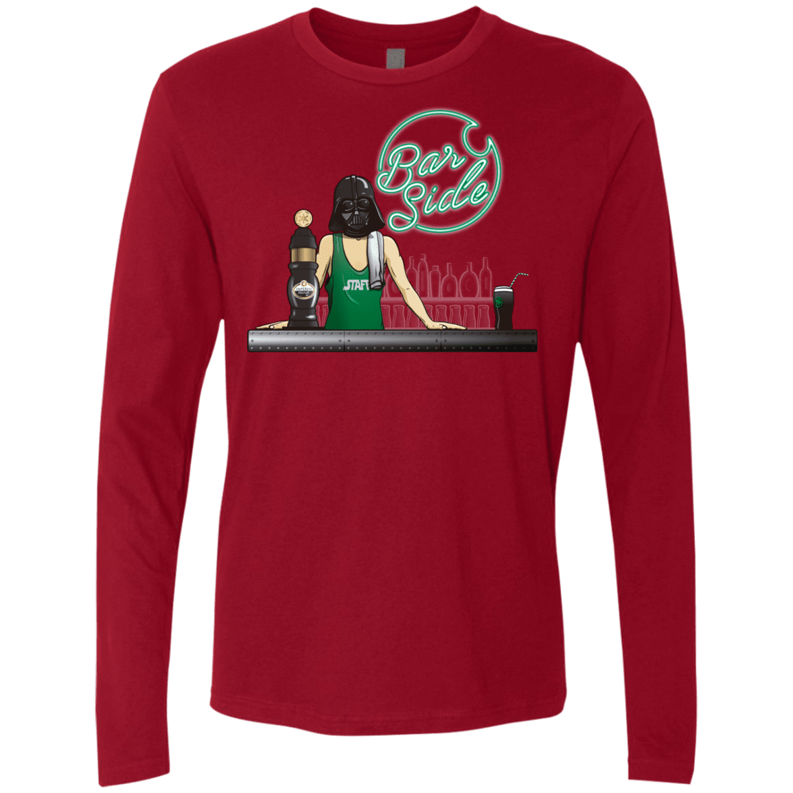 T-Shirts Cardinal / Small Bar side Men's Premium Long Sleeve