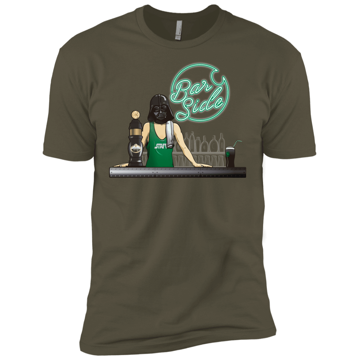 T-Shirts Military Green / X-Small Bar side Men's Premium T-Shirt