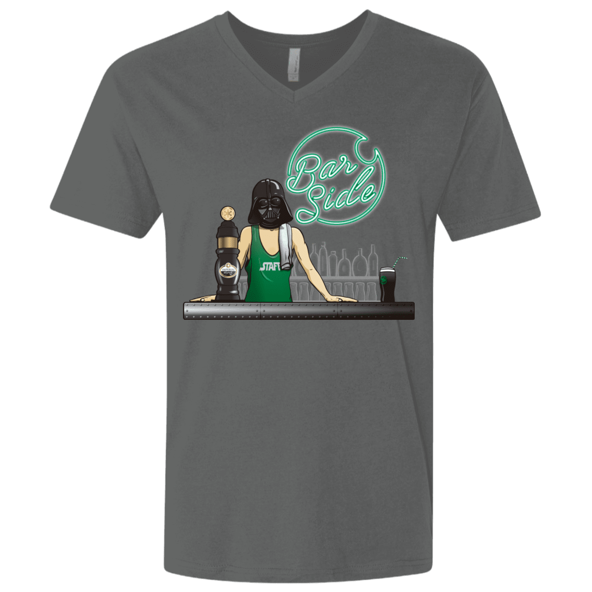 T-Shirts Heavy Metal / X-Small Bar side Men's Premium V-Neck