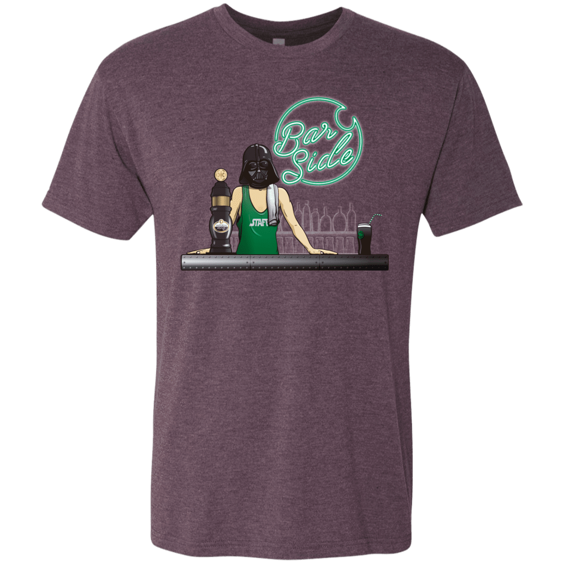 T-Shirts Vintage Purple / Small Bar side Men's Triblend T-Shirt