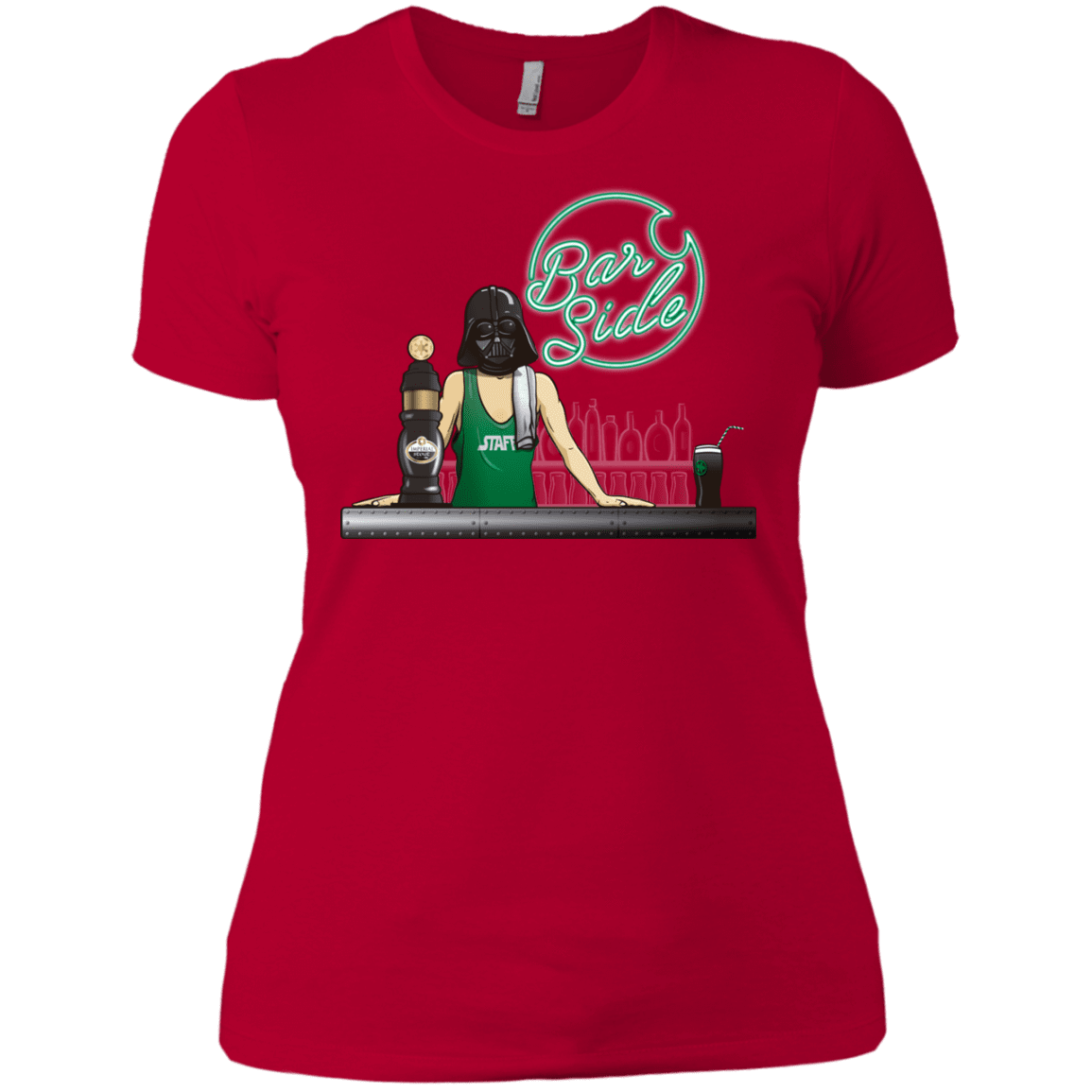 T-Shirts Red / X-Small Bar side Women's Premium T-Shirt