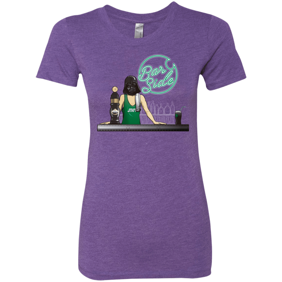 T-Shirts Purple Rush / Small Bar side Women's Triblend T-Shirt