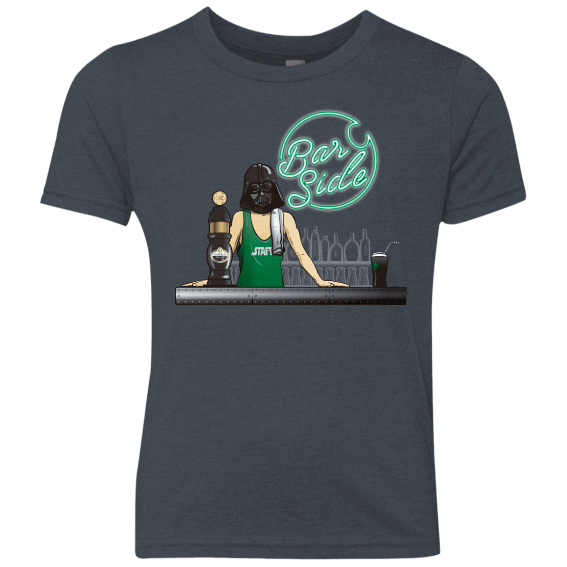 T-Shirts Vintage Navy / YXS Bar side Youth Triblend T-Shirt