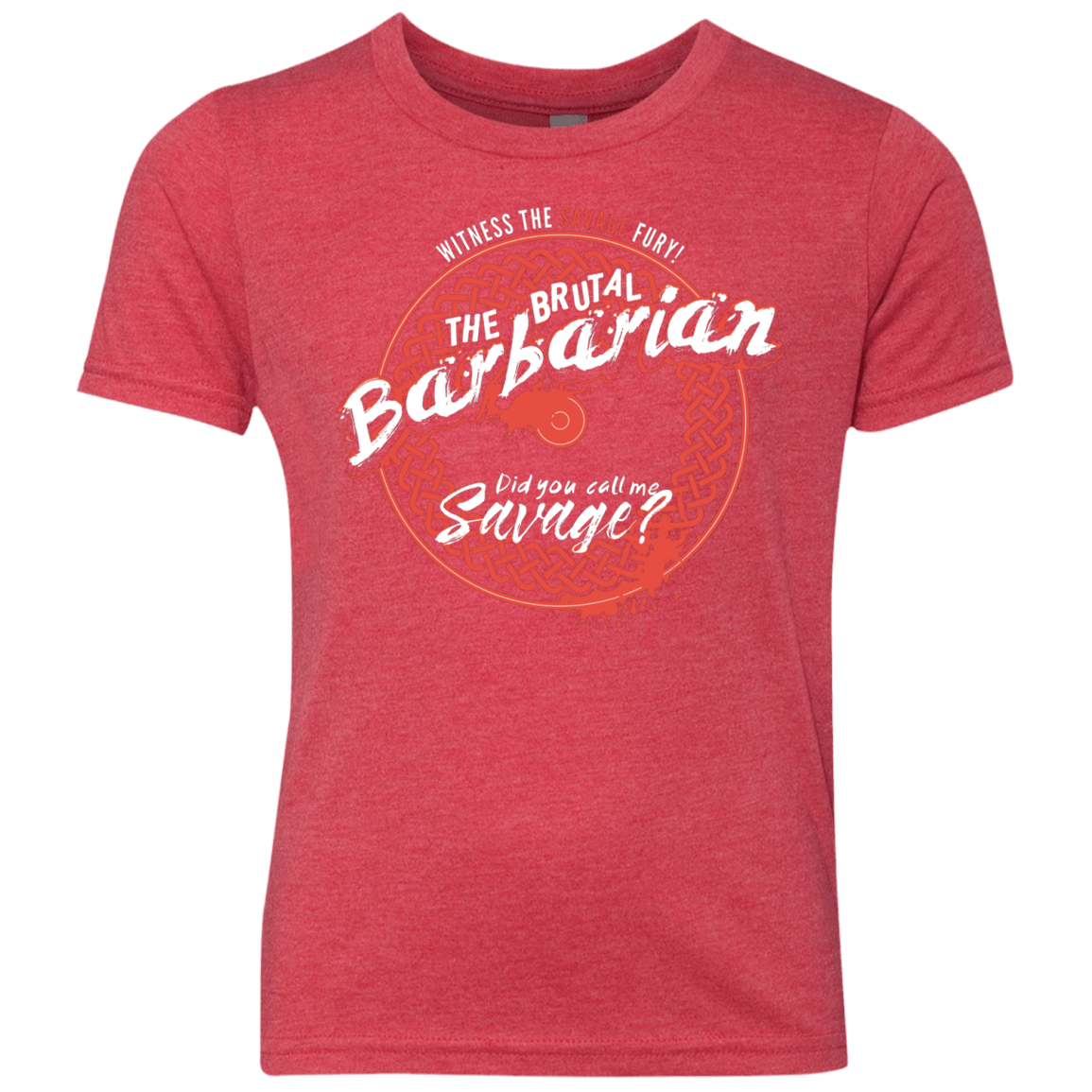 T-Shirts Vintage Red / YXS Barbarian Youth Triblend T-Shirt