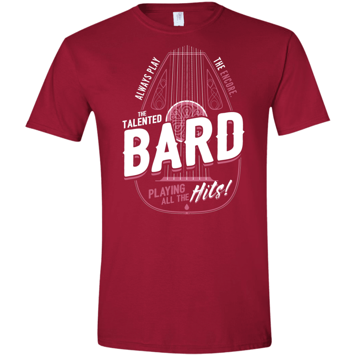 T-Shirts Cardinal Red / S Bard Men's Semi-Fitted Softstyle