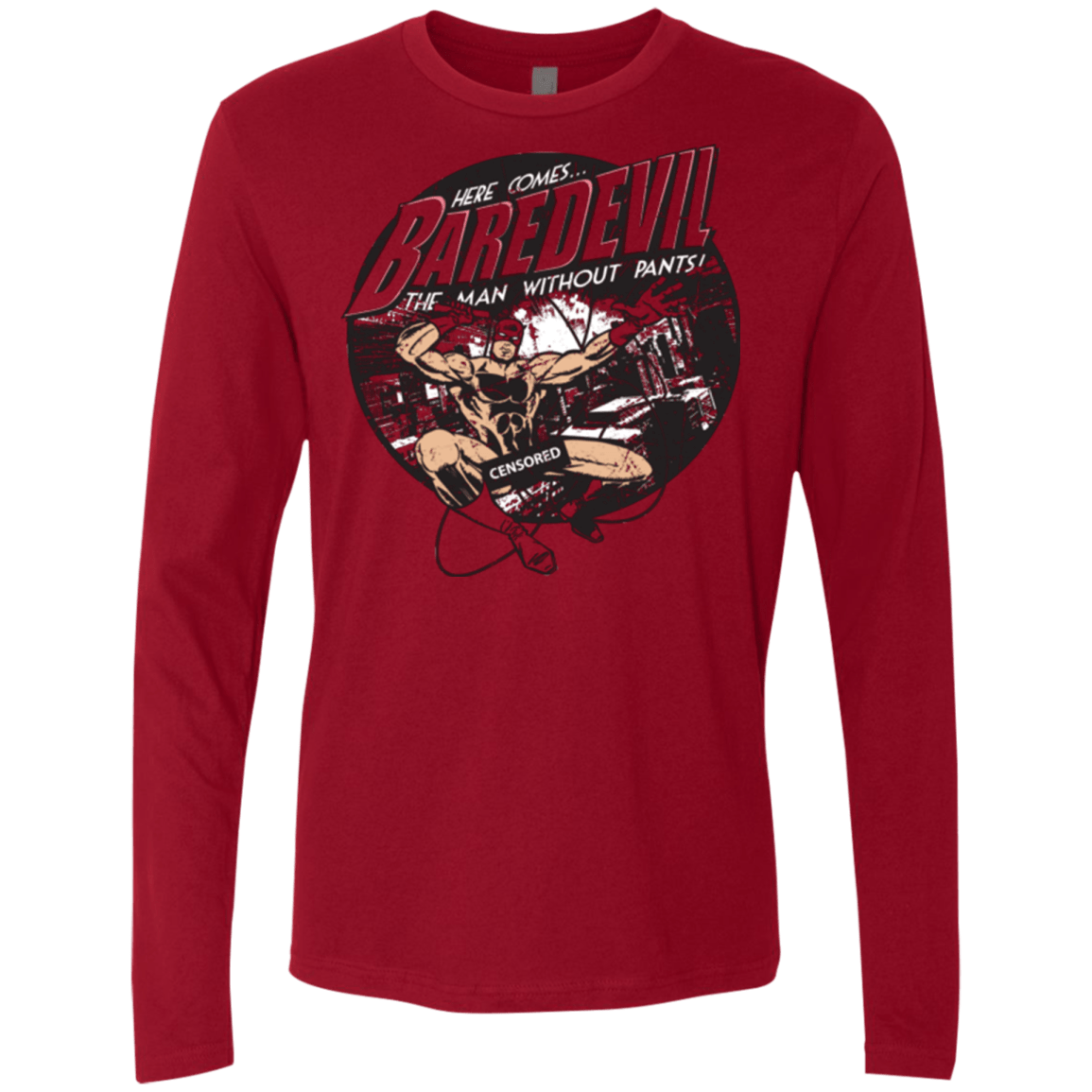 T-Shirts Cardinal / Small Baredevil Men's Premium Long Sleeve
