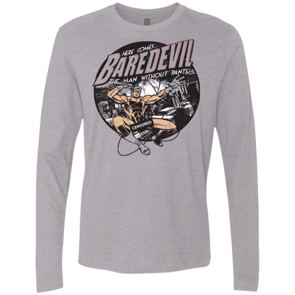 T-Shirts Heather Grey / Small Baredevil Men's Premium Long Sleeve