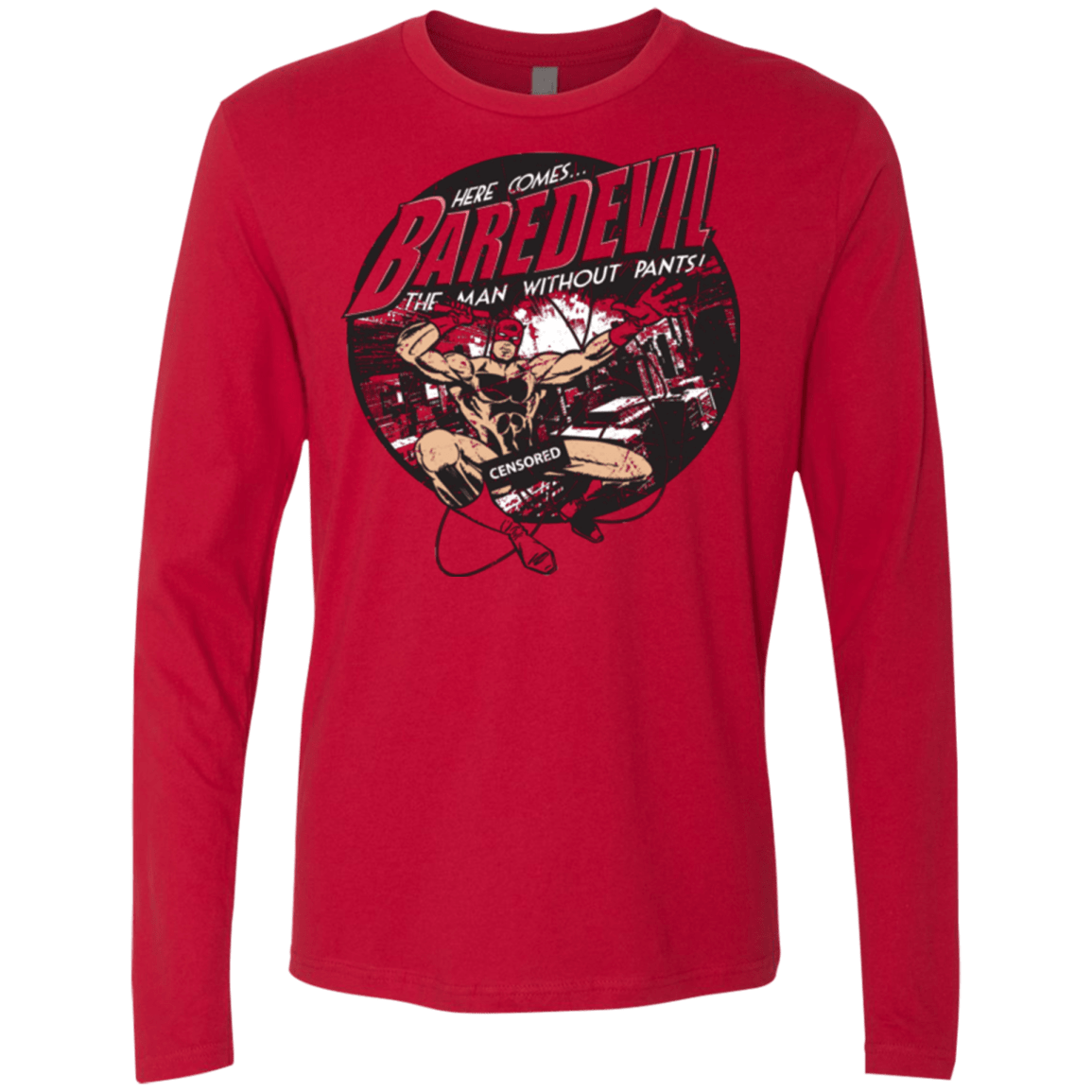 T-Shirts Red / Small Baredevil Men's Premium Long Sleeve