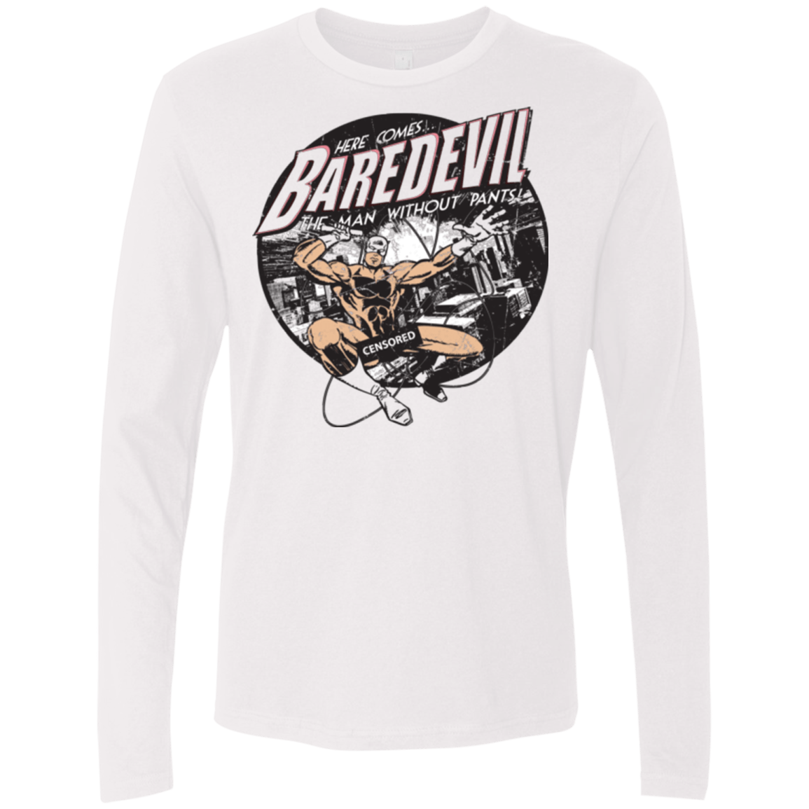 T-Shirts White / Small Baredevil Men's Premium Long Sleeve