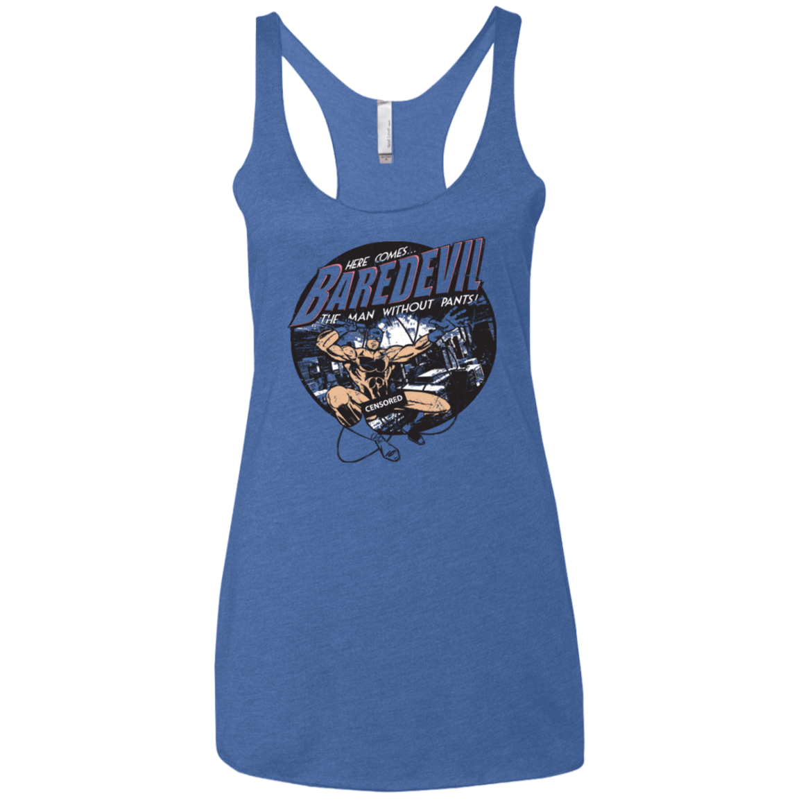 T-Shirts Vintage Royal / X-Small Baredevil Women's Triblend Racerback Tank
