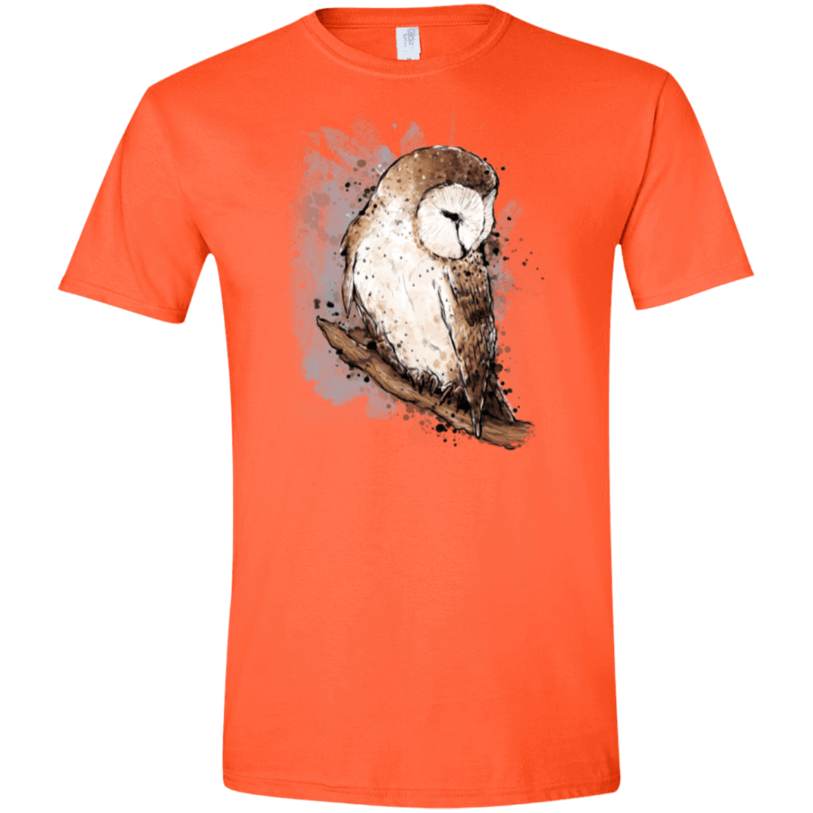 T-Shirts Orange / S Barn Ink Men's Semi-Fitted Softstyle