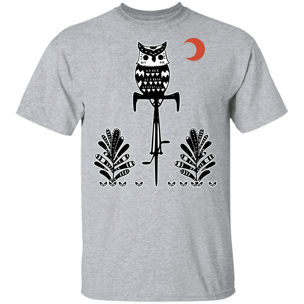 T-Shirts Sport Grey / S Barn Owl On A Bike T-Shirt