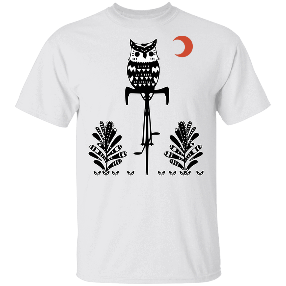 T-Shirts White / S Barn Owl On A Bike T-Shirt