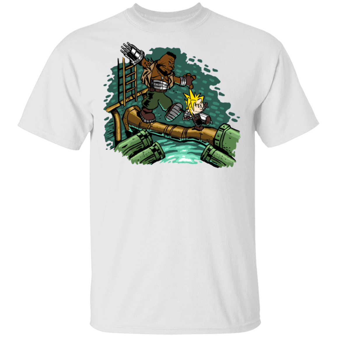 T-Shirts White / S Barret And Cloud T-Shirt