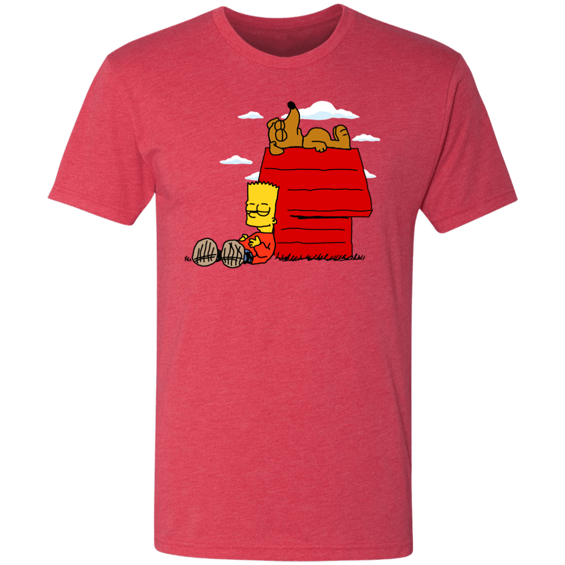 T-Shirts Vintage Red / S Bart Brown o Yellownuts Men's Triblend T-Shirt