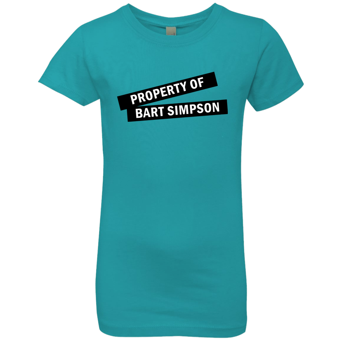 T-Shirts Tahiti Blue / YXS Bart Simpson Girls Premium T-Shirt