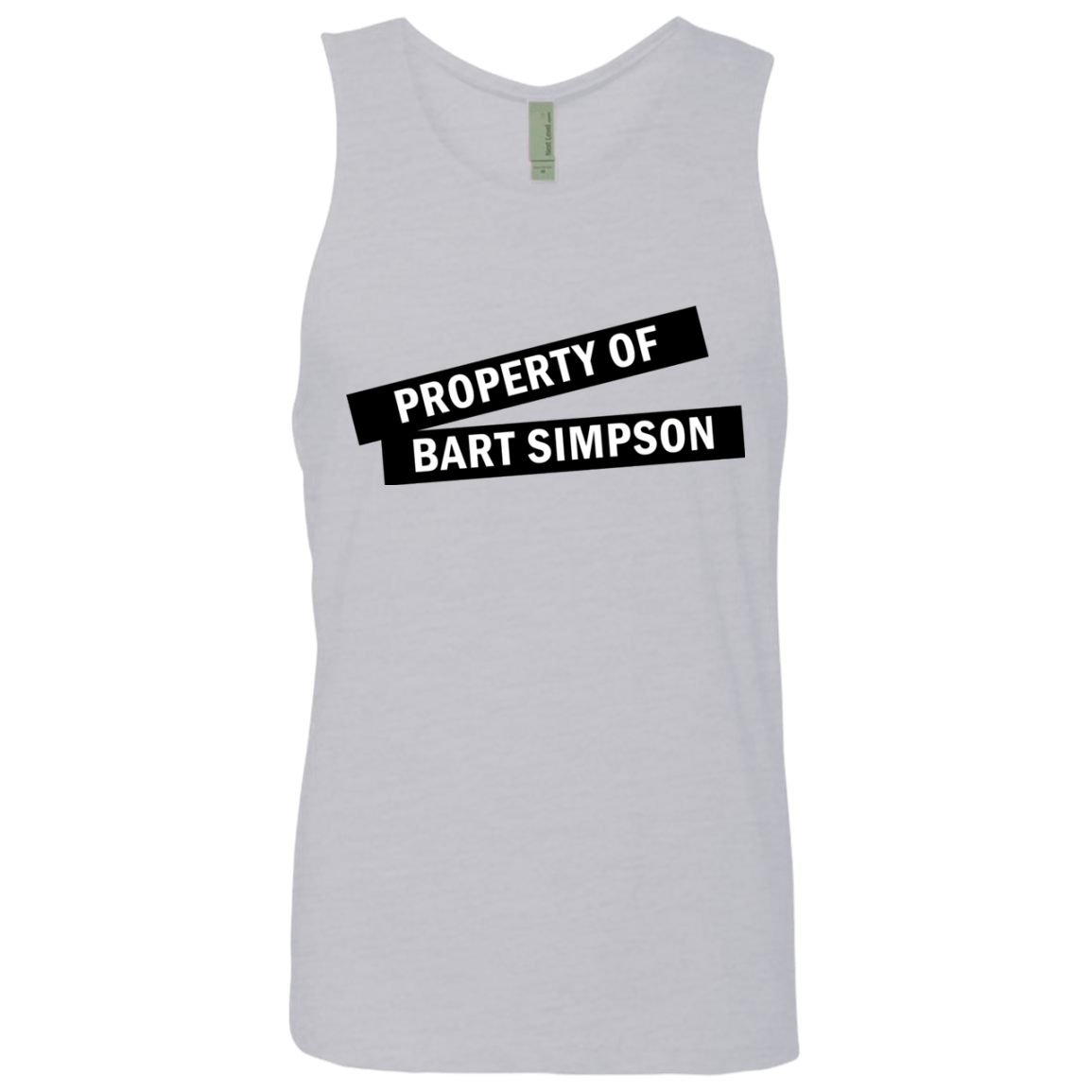 T-Shirts Heather Grey / Small Bart Simpson Men's Premium Tank Top